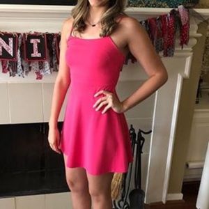 Hot pink dress